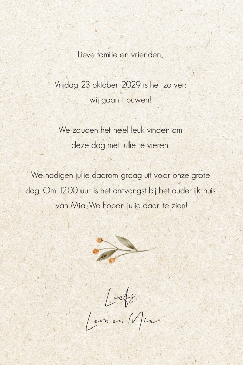 Kaart binnenkant