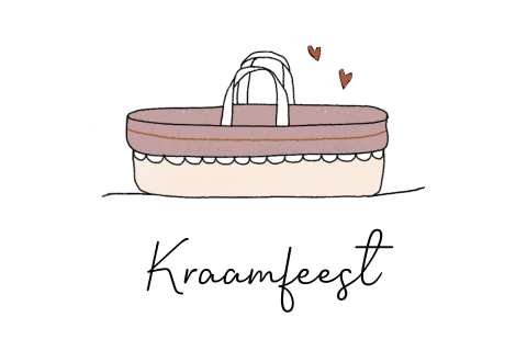Kraamfeest kaartje mozes mandje meisje