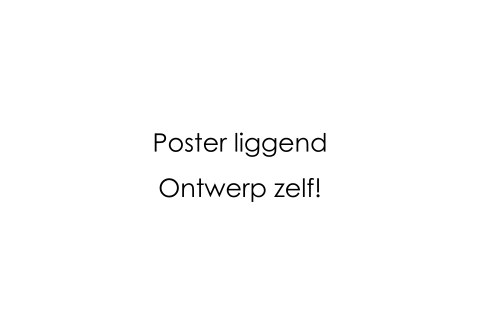 Poster horizontaal ontwerp zelf