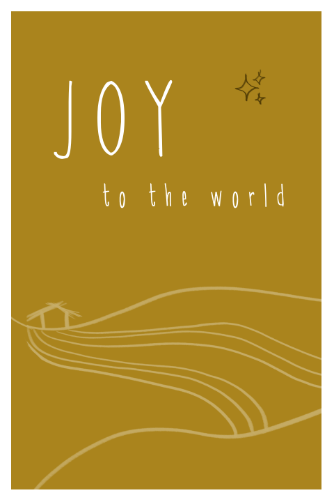 Kerstkaart Joy to the world
