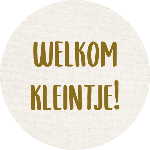 Geboorte stickers welkom kleintje