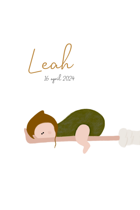 Poster grappig baby arm