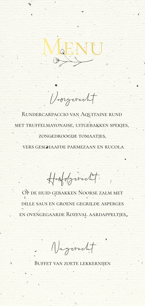 Menukaart en drankenkaart vlekjes achtergrond