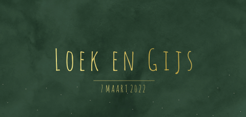Geboortekaartje tweeling fluweellook groen met goudfolie
