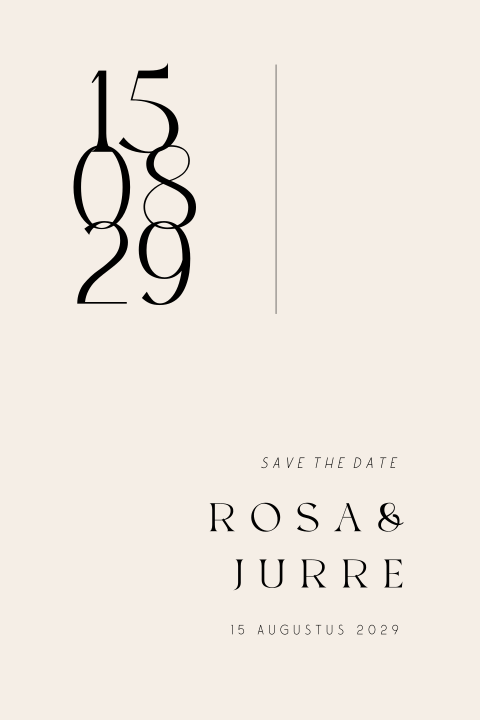 Save the Date minimalistisch modern datum