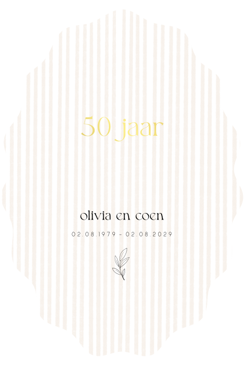 Jubileum kaart 50 jaar getrouwd 