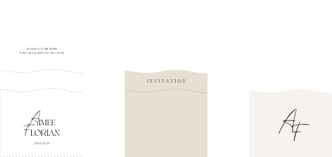 Trouwkaart uitnodiging black tie