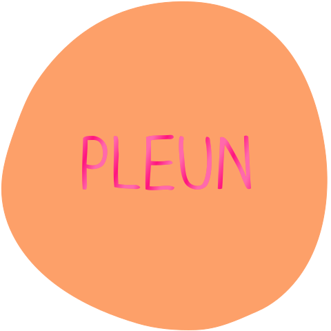 Geboortekaartje uniek ronde colorblock oranje roze