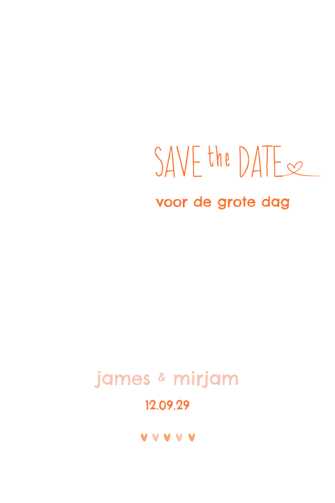 Save the Date kartelrand vrolijk