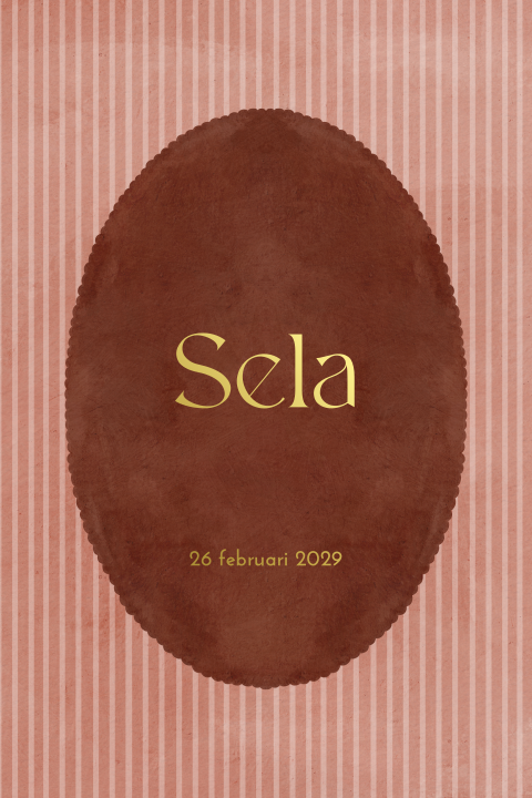 Geboortekaartje meisje hip oudroze