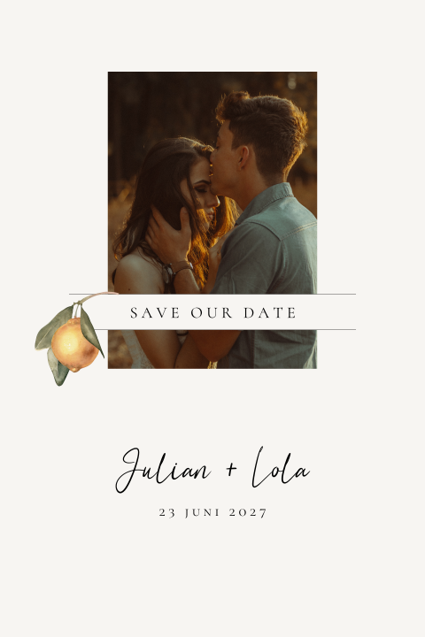 Save the Date citroenen
