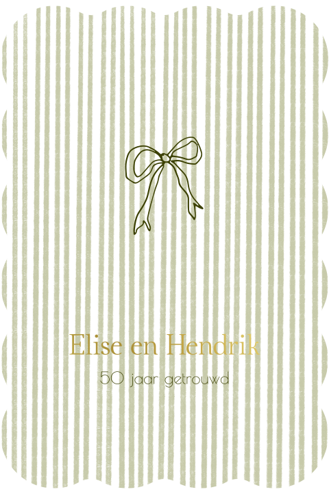 Jubileumkaart - Elise Hendrik 50 jaar getrouwd