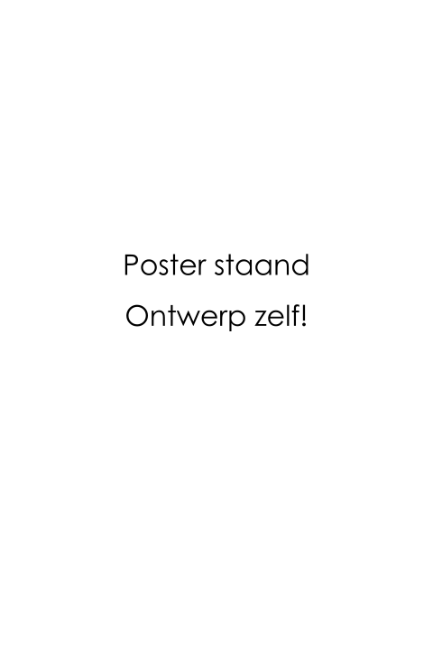 Poster verticaal ontwerp zelf