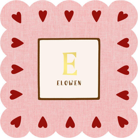 Geboortekaartje meisje roze hartjes