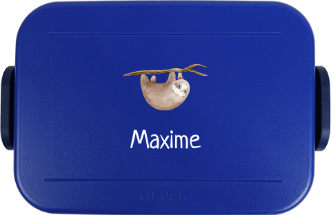 Mepal Campus to go broodtrommel luiaard met naam