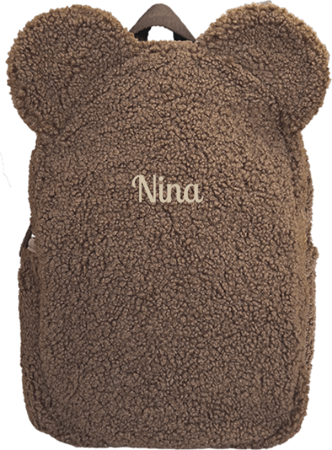 Teddy tas oortjes taupe naam beige
