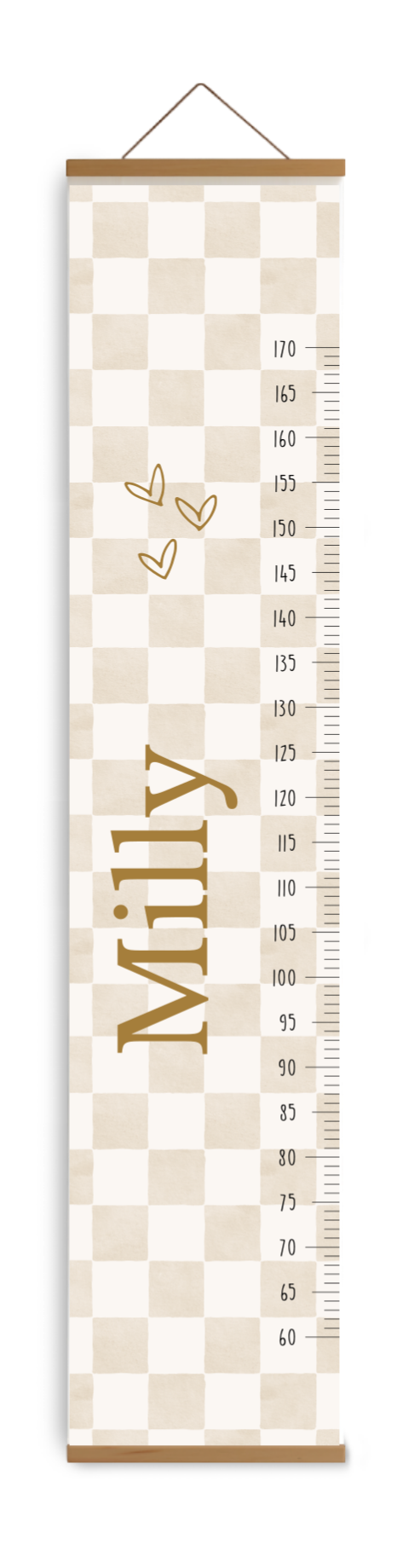 Groeimeter geblokt patroon