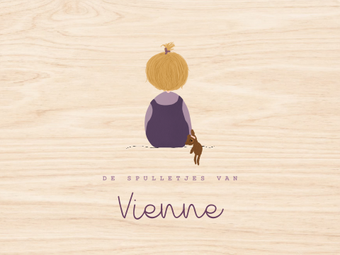 Memorybox hout geboorte meisje blond knuffelbeer