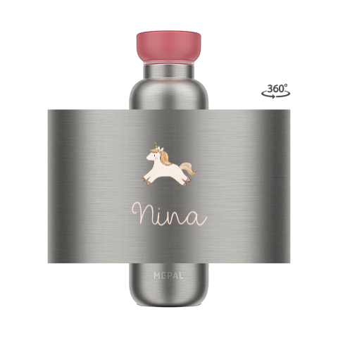 Mepal isoleerfles unicorn met naam