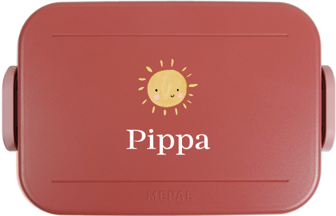 Mepal Campus to go broodtrommel zon met naam