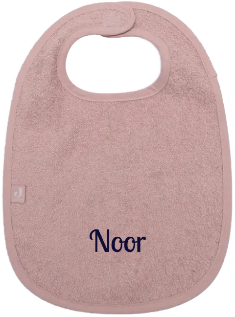 Jollein slabbetje met naam vlot schuinschrift