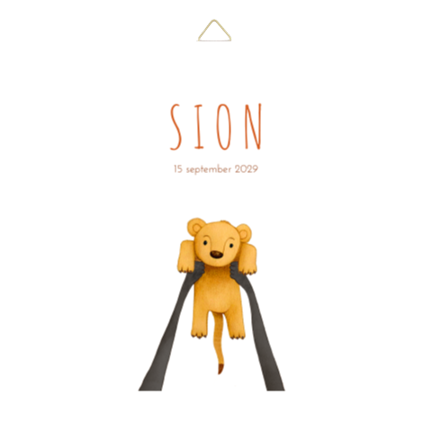 Geboortetegel Lion king simba