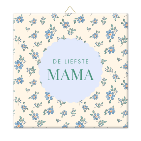 Tegel moederdag bloemetjes patroon