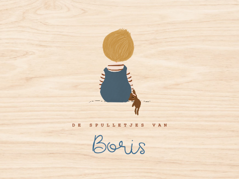 Memorybox geboorte hout jongetje tuinbroek knuffel