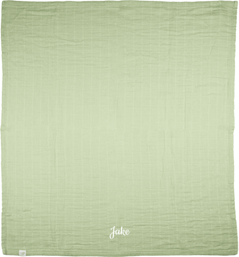 Hydrofiele doek groen met sierlijke naam