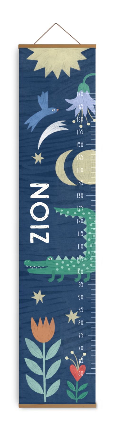 Groeimeter jungle thema krokodil