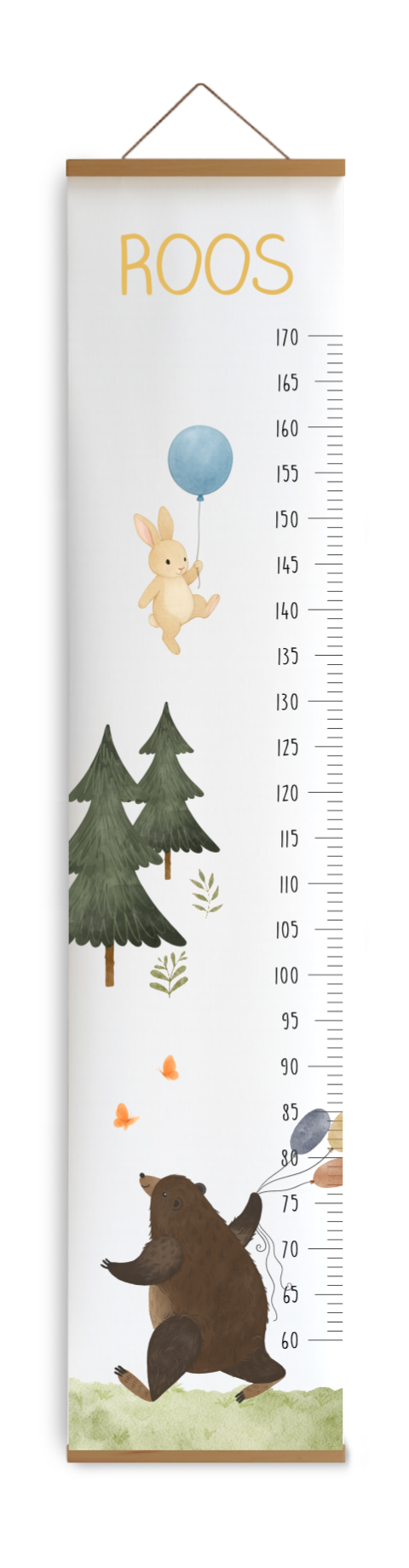 Groeimeter kind beer konijn