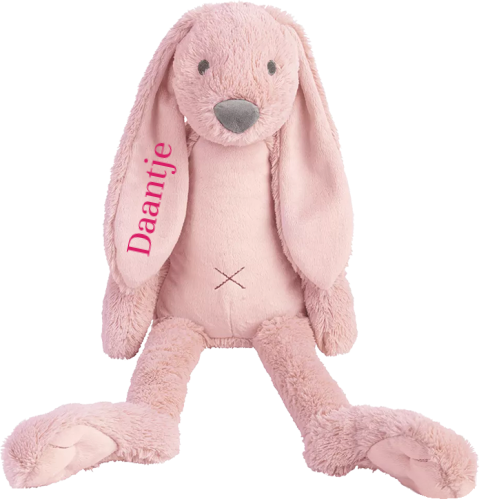 Happy Horse konijn Richie roze met naam fuchsia