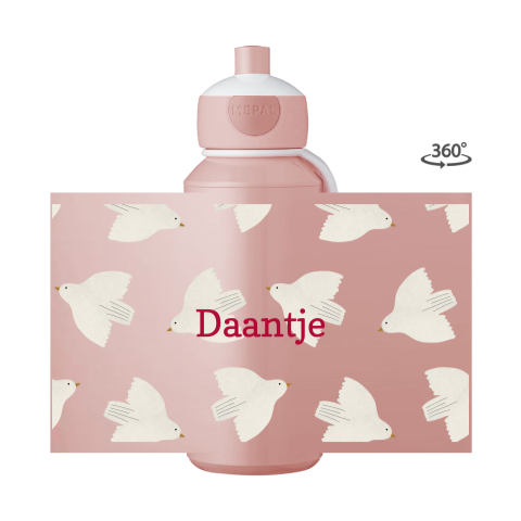 Mepal pop-up drinkfles vogeltjes met naam
