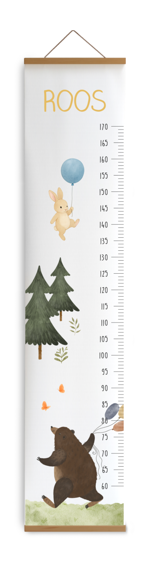 Groeimeter kind beer konijn