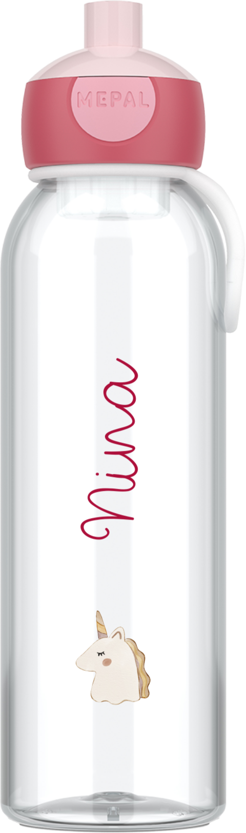 Mepal pop-up waterfles eenhoorn met naam