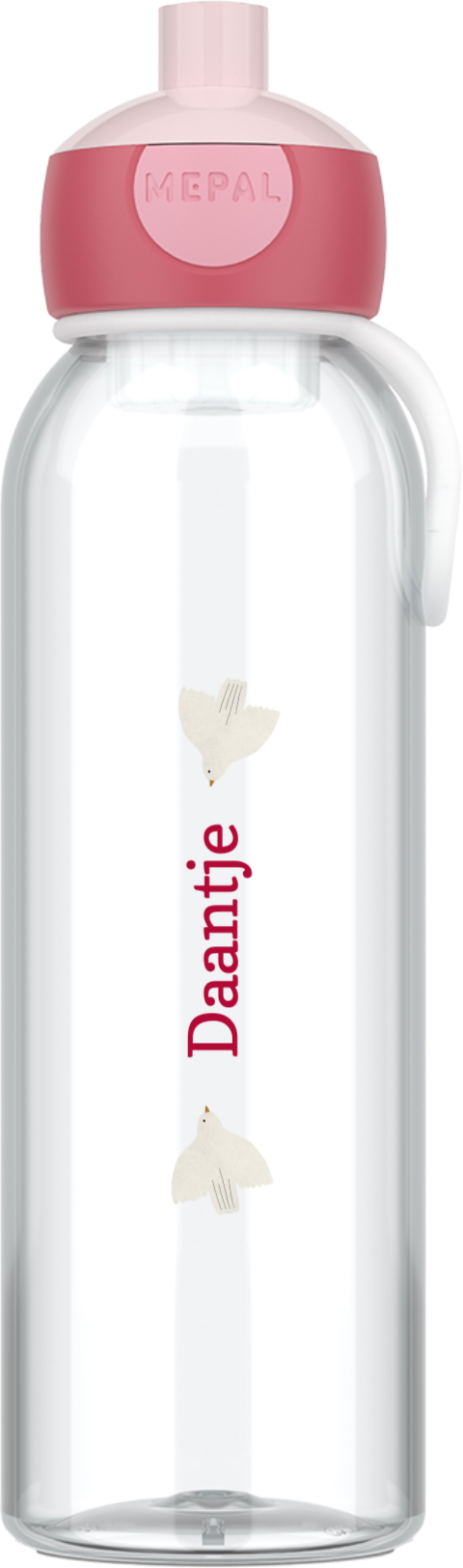 Mepal pop-up waterfles vogeltjes met naam