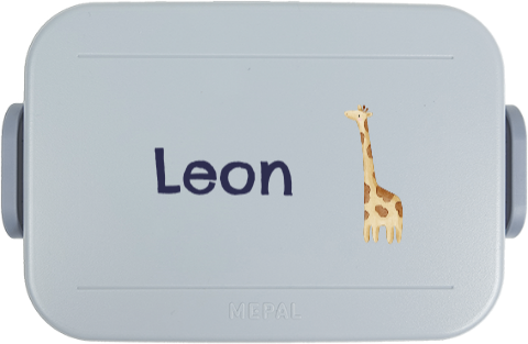 Mepal Campus to go broodtrommel giraffe met naam