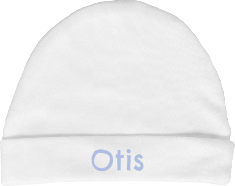 Babymutsje met naam strakke letter