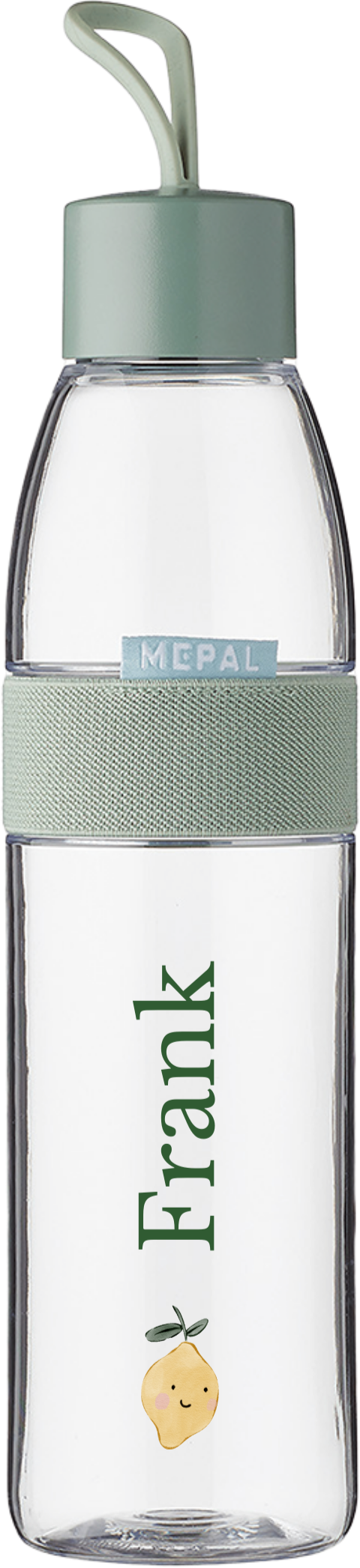 Mepal waterfles Ellipse citroen met naam