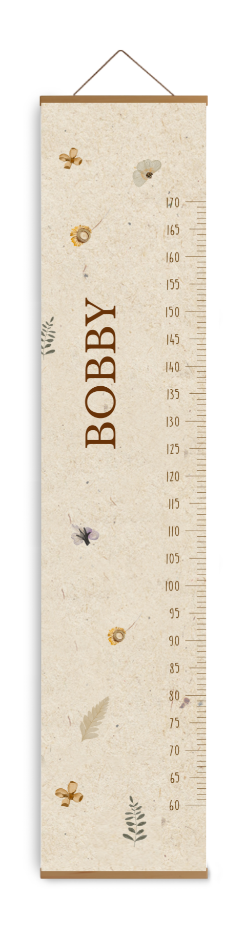 Groeimeter structuur achtergrond droogbloemen
