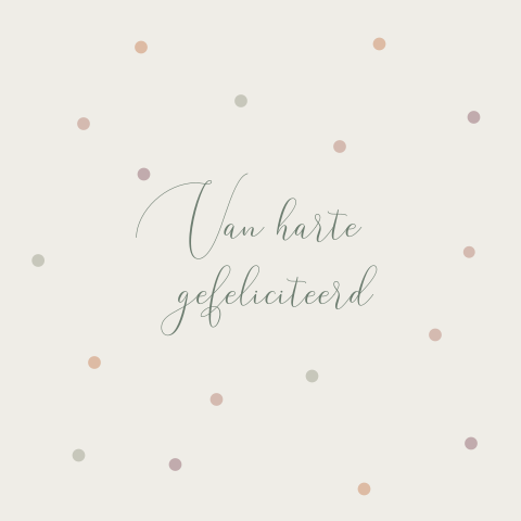 Stijlvolle verjaardagskaart met confetti