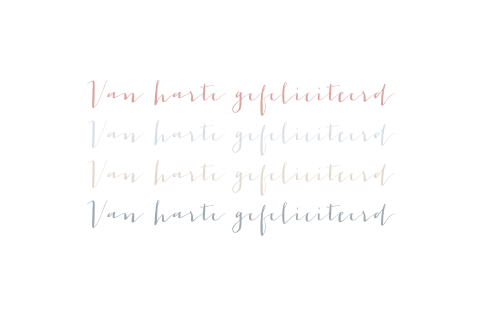 Verjaardagskaart voor vrouw met kleurtjes