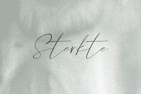 Stijlvolle condoleance kaart in groen