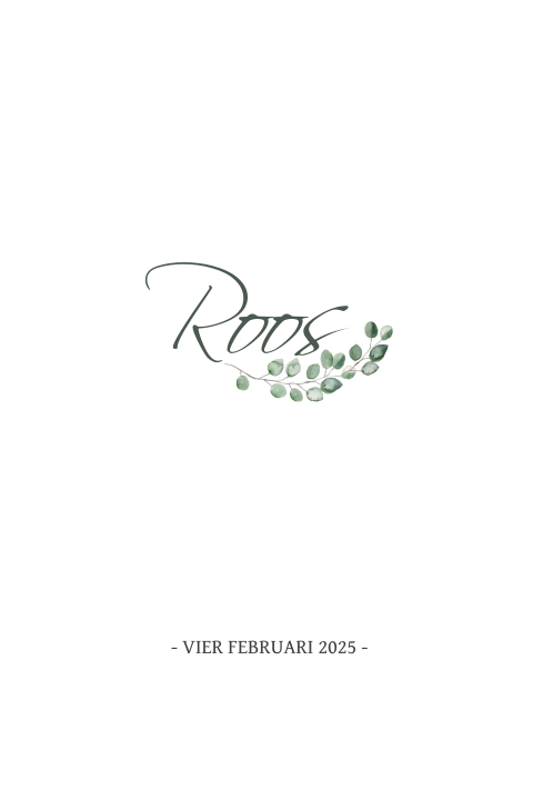 Klassiek geboortekaartje dochter met takje