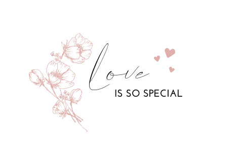 Felicitatiekaart voor huwelijk met bloem en hartje