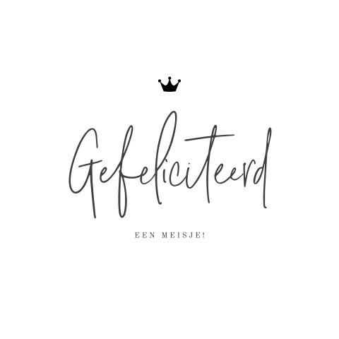 Felicitatie geboorte meisje met bijbeltekst