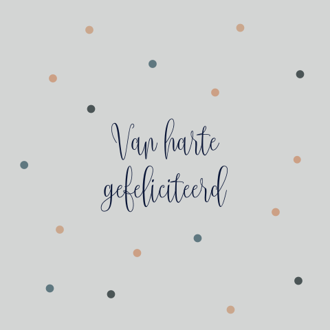 Stijlvolle verjaardagskaart voor een man met confetti