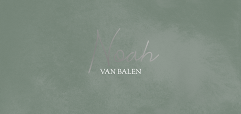 Groen geboortekaartje voor jongen met zilverfolie