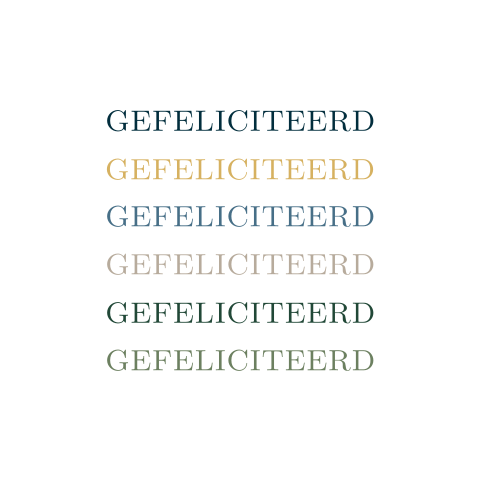 Verjaardagskaart voor man met kleurtjes