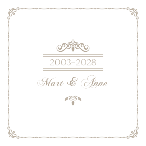 Klassieke jubileumkaart 50 jaar getrouwd